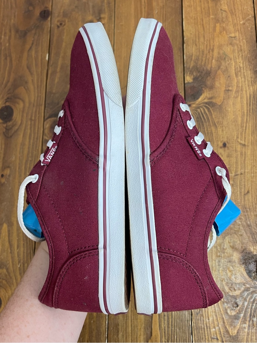 Vans women size 7 maroon low top sneakers - Picture 5 of 9